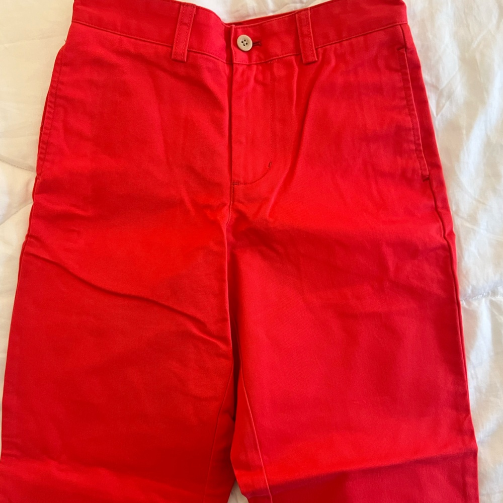 NWOT Bright red Vineyard Vines Breaker pants size 8